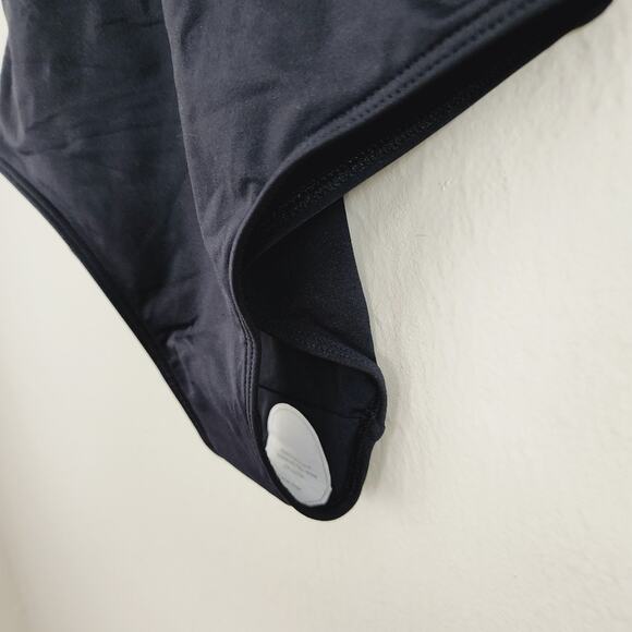 NWT Everlane Small S Black Square Neck One Piece Swimsuit Bathing Suit - Picture 5 of 9